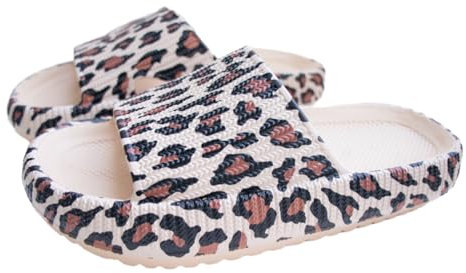 Ciabatte da bagno per ragazzi e ragazze, originali slippers leopardati nuvole, ciabatte da bagno Cloudyzz, pantofole per bambini, pantofole antiscivolo, estive, spiaggia, piscina, b, 30/31 EU