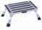 Marchepied pliable, hauteur réglable en aluminium, escabeau portable avec poignée et tapis antidérapant pour caravane, camping-car, SUV, camping, bus et maison avec film lumineux
