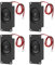 JUZITAO 4PCS Speaker 3 Watt 4 Ohm Mini Speaker 4ohm 3w Loundspeaker Micro Speakers with JST-PH2.0mm-2 pin Terminal for Small Electronic Projects Advertising Machines LCD TV Monitors