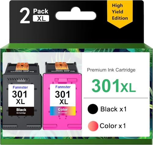 301 XL 301XL Wiederaufbereitete Tintenpatronen für HP 301 XL Schwarz und Farbe, kompatibel mit HP OfficeJet 2620 2622 4504 4630 5534 Envy 4500 5530 5532 Deskjet 1000 1010 1510 2050 250 250 40, 30. 50