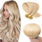 16-22 Pre Bonded Human Hair Extensions 100 Strands 100% Remy Keratin Nail U Tip Real Hair Extensions Straight #18/613 Ash Blonde&Bleach Blonde (16 inch,50g)