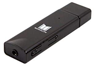 Monolith Hi-Res DAC Kopfhörerverstärker – Schwarz mit Savitech SA922 Controller, 32-Bit HyperStream, Plug and Play
