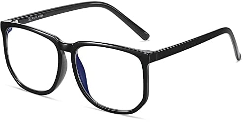 SHEEN KELLY Lunettes Anti Lumière Bleue Large Monture Femmes Hommes Carré TR90 Ultra Léger Gaming d'Ordinateur Anti fatigue Oculaire Filtre UV400 Écran