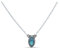 mantraroma Kette 925 Silber Labradorit grün blauer Stein Edelstein Collier Silber Damen Sterling Silber Halskette Geschenk (MCO-011-05)