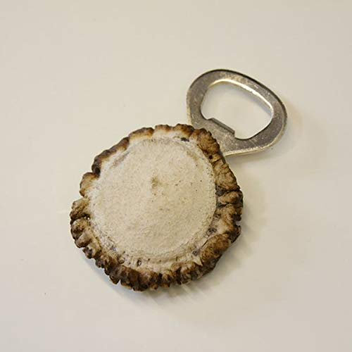 Flaschenöffner aus echter Rothirsch Hirsch Rose Ø 6 cm #27.3.20