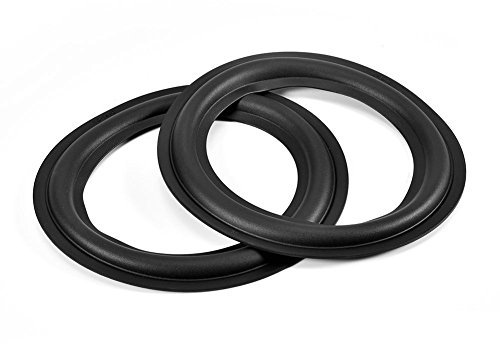 2 piezas Kit de reparación de espuma envolvente de altavoz de 6 pulgadas/156 mm, anillos de goma perforados de 156 mm Piezas de repuesto Reparación de altavoces Reparación de altavoz de bricolaje Repa