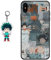 Staremeplz Compatible with iPhone XR Case With Anime Figure Design [With Keychain], Soft Silicone TPU Cartoons Protective Phone Case for Compatible with iPhone XR