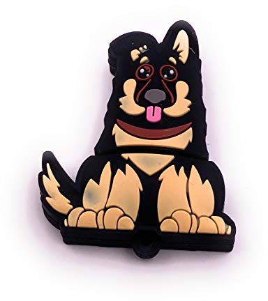 Onwomania Schäferhund Hund WachhundBraun USB Stick USB Flash Drive Speicherstick 64GB USB 2.0