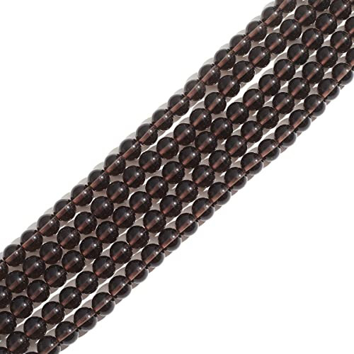 Naturstein 6mm Rauchquarz Runde Kristall Energie Stein Perlen lose Edelstein DIY glatte Perlen für Armband Halskette Ohrringe Schmuck machen