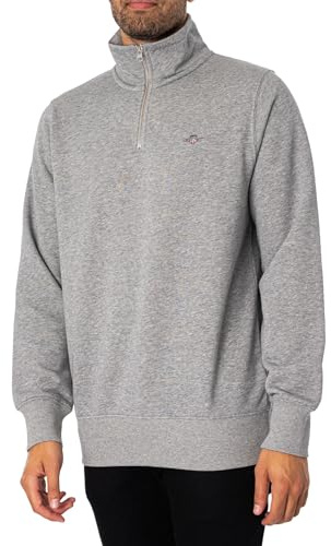 GANT Mens Half Zip Sweatshirt Long Sleeve Cotton