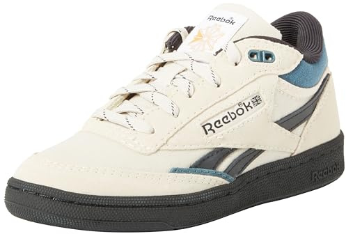 Reebok Men Club C Mid Ii Revenge Sneaker, Stucco/Hoops Blue F23/Core Black, 9.5