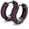 HELLOICE Creolen für Herren Iced Out Huggie Zirkonia Knorpel Manschette Diamant Hypoallergen 18 Karat vergoldet Runde Kreis Ohrringe Creolen, Zirkonia, Zirkonia