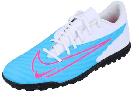 NIKE Men's Phantom Gx Club Tf Sneaker, Baltic Blue Pink Blast White Laser Blue, 8.5 UK