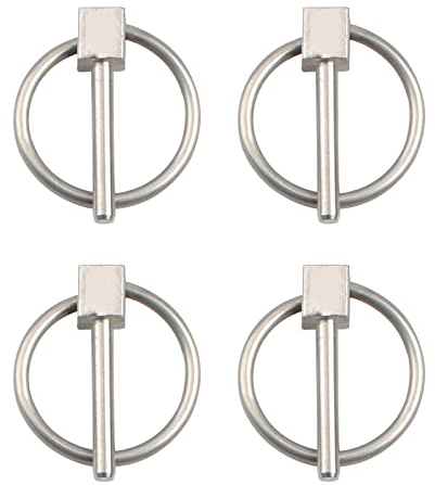INCREWAY Pin di collegamento da 3 mm, 4 perni di sicurezza rotondi in acciaio inossidabile Pin di bloccaggio Pin di fissaggio Kit assortimento di perni Lynch