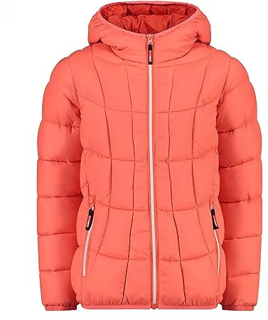 CMP Chaqueta Kid G Con Capucha Fija, Chaqueta Softshell Unisex niños, Rojo fluo, 164