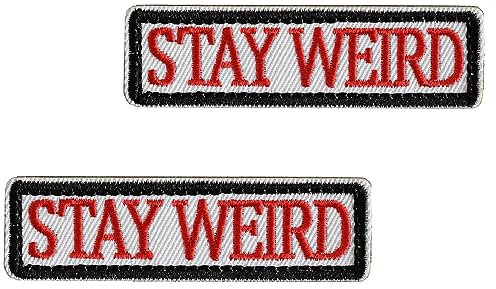 TXSN 2 Stück Stay Wired Patches, Hook & Loop Patch Full Embroidery Badge for Dog Vest Harness and Caps Bags Wests Jackets Backpacks Uniforms