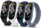 Mugust 4Pack Correas para Xiaomi Mi Band 7 Mujer Hombre,Silicona Coloridos Recambio Suave Pulseras de Repuesto para Xiaomi Mi Smart Band 7(Negro/Blanco/Azul marino/Gris Azulado)