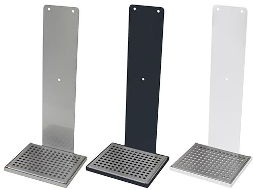 Blanc HYGIENIC Wandhalterung Cosmos aus Edelstahl mit Auffangschale in versch. Farben für Desinfektions-/Seifenspender Sensor Cosmos Farbe Anthrazit
