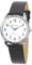 Ravel Plus - Extra Long Life Unisex-Alltagsuhr mit Mikrofaser-Lederarmband - Analog Quarz (Japanisch) - RP001L - Schwarz/Silberton
