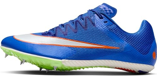 Nike Rival Sprint Track & Field Sprinting Spikes (DC8753-401, Racer Blue/Lime Blast/Safety Orange/White), Racer Blue/Lime Blast/Safety Orange/White, 10.5 Women/9 Men