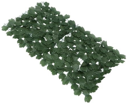 BESPORTBLE Künstlicher Zaun Gartenzaun Außenzäune Pflanzen-sichtschutz Dekoratives Gitter Balkon Laubzaun Gartenbedarf Grüne Platte Miniaturdekoration Kanten Weihnachtsbaum Seidenblume Rattan