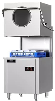 Lave-vaisselle Commercial entièrement automatique, nettoyage de type couvercle, grand hôtel, Restaurant, cantine, lave-vaisselle sur pied (Color : A)