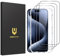 UNBREAKcable Panzer Schutz Glas für das iPhone 15 Pro Max [3er-Pack] [1:1 Vollabdeckung] [99,99% HD-Klar] [Einfacher Installationsrahmen] [9H-Härtegrad] für Apple 6,7 Zoll