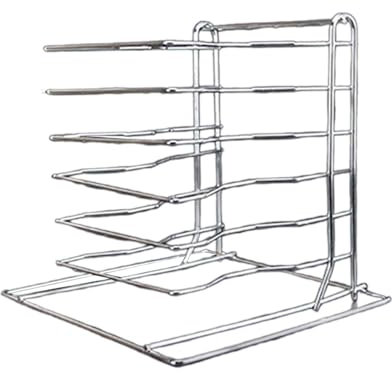 Sharplace Pizza Pan Rack Stainless Steel Multipurpose Reusable Space Saving Cooling Rack Pizza Stand for Hotel Pizzerias Party Picnic, six layer