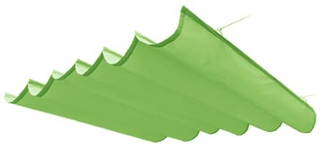 PFCDZDU Rétractable Pergola Ombre Couverture, Remplacement Imperméable Canopée Pare-Soleil Naviguer pour Patio Porche, Amovible Glisser Accrocher vers Le Bas Auvent Vague(Couleur:Bleu Clair)