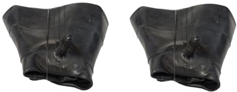 Lot de 2 chambres à air 20 x 10,00-8 TR13 - Taille 20 x 10-8 - 20 x 10,00-8 - Tube intérieur avec valve droite en caoutchouc - Convient pour tondeuse autoportée, quad, tracteur, tondeuse à gazon, ATV