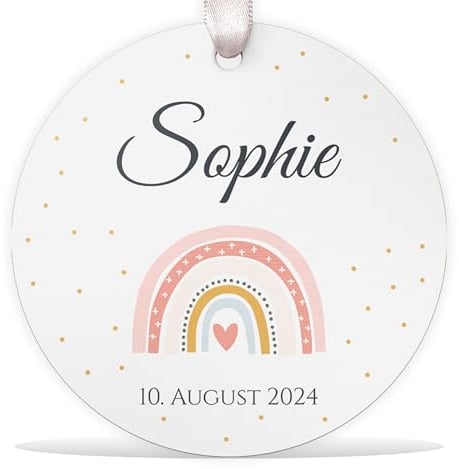 CHRISCK design Personalisierte Schultüten Anhänger aus Holz - Namensanhänger erster Schultag - Holzanhänger Schulkind 2025 für Zuckertüte - Geschenk zur Einschulung für Junge & Mädchen