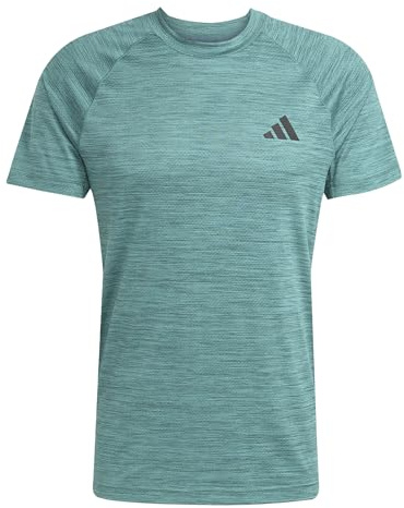 adidas Herren Gym+ T-Shirt, Preloved Teal Mel., L
