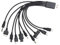 NRVTRE Câble Chargeur Multi Embout, 10 en 1 Câble Universelle [20CM] Câble multi chargeur de Chargement avec 10 ports pour Smartphone