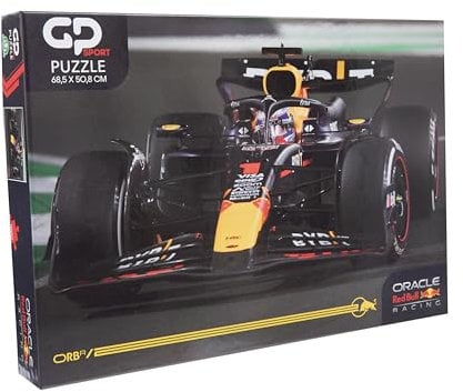 GP Moto Sport Red Bull Racing 2D Puzzle – 1000 Teile, dynamisches F1-Auto in Bewegung, hochdetaillierte Kunstwerke, ideal für Rennsportfans und Sammler – 68,5 x 50,8 cm