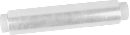 daybays Frischhaltefolie 45 cm 1000 gr. 12 Rollen Transparent Frisch-Haltefolie Rolle Klarsichtfolien Frischhaltefolien Food Wrapping Folie aus PE Hitzebeständig (45 cm 1000 gr., 12 Rollen)