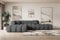 ALTDECOR Ecksofa in L-Form Corner Sofa Bett Eckcouch Couch Wohnlandschaft Cauchsofa Olea-L2-289x176x71 cm Grau