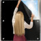QaZanteiar Dachfenster Rollo, Schwarz B116×H73cm, Dachfenster Verdunkelungsrollo, Dachfenster Rollo Ohne Bohren mit Saugnäpfen, Verdunkelung Dachfenster Rollo für Velux-Dachfenster U04 / 804