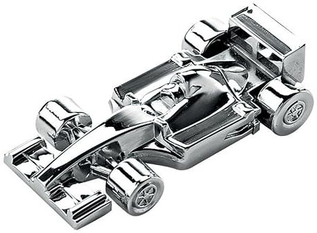 Clé USB Formule 1 en métal chromé, 65 mm x 32 mm x 15 mm, avec étui cadeau