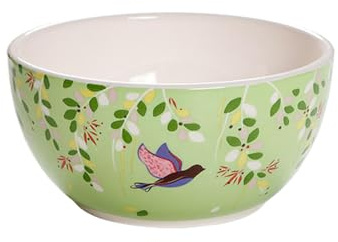 Saladier de fruits en céramique verte de 15,2 cm avec petite couleur glacée fraîche et individuelle pour un usage domestique