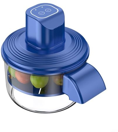 TONIXY Electric Potato Peeler, Rechargeable Automatic Fruit And Vegetable Skin Remover With Stainless Steel, One-Button Operation For Kitchen Camping, 29.2x28.3cm(Blue)