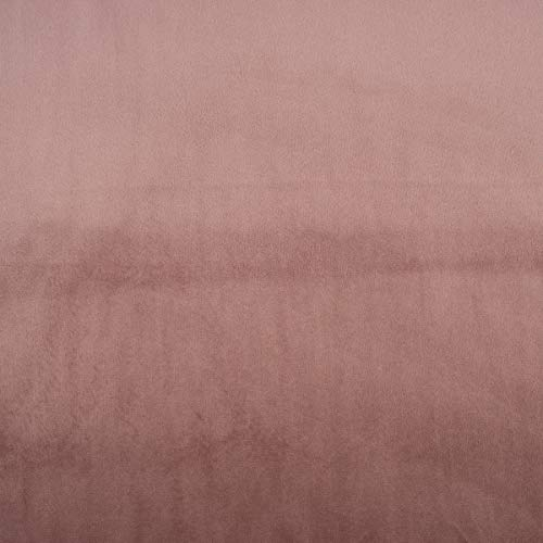 Samtstoff Dekostoff Velvet Samt einfarbig altrosa 1,4m