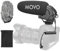 Movo VXR3031 Shotgun Microphone - Supercardioid On-Camera Shotgun Mic with 2-Step High-Pass Filter, 3-Stage Audio Level Control, Headphone Monitoring Input + More