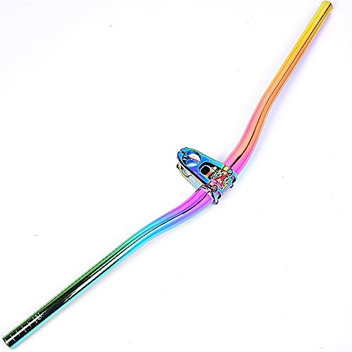 CARACHOME MTB Fahrrad Bunter Lenker AM XC DH Downhill Rennrad Rise Lenker Mountainbike Rennrad Regenbogenlenker 31,8 mm * 780 mm,A2