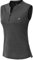 YSENTO Damen Golf Poloshirt Ärmelloses Tennis Shirts Atmungsaktiv Sport Tank Tops mit 1/4 Reißverschluss(Dunkelgrau,M)