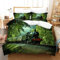 QQMHG 3D Zug Kinder Bettwäsche 135x200cm, Vintage Eisenbahn Dampfmaschine Zug Muster, Bettbezüge mit Reißverschluss135x200 cm mit 1 Kissenbezüge 80x80cm (A-11,135x200cm+1x80x80cm)
