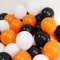 Yiran Halloween-Luftballons, 30 Stück, Latex, 25,4 cm, kleine Pastellballons, schwarz, weiß, orange; Dekorationen für Happy Halloween Partyzubehör Feiern