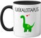 Stuff4 Lickalottapus-Dinosaurier-Tasse für Lesbische Geschenke für Freundin – Jahrestagstasse, Geburtstagsgeschenk für sie, Valentinstag, LGBT, Schwule, Lesben, Erwachsene, 325 ml, Keramik, Schwarz