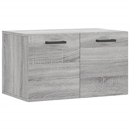 vidaXL Wandschrank Grau Sonoma 60x36,5x35 cm Holzwerkstoff