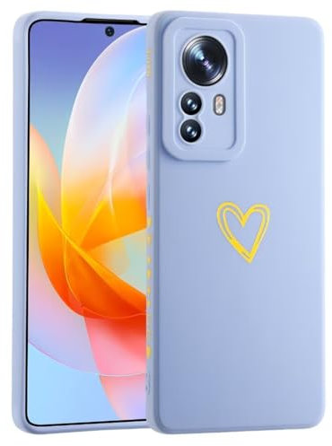 ATISIJIE Cover per Xiaomi 12 Pro Custodia, Soft-Touch, Antiurto, Antipolvere Copertura del Telefono Case per Xiaomi 12 Pro Blu
