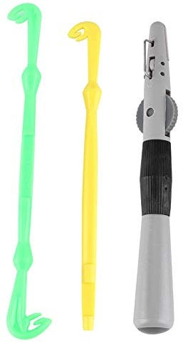 Ejoyous Manual Fishing Hook Animal Line Tying Tool, Fishing Knot Tying Tool Set for Quick Double Hook Tie Knots, Useful Accessories for Anglers and Fishermen